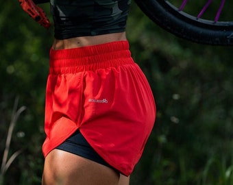 IRON RIDE Bicycle Shorts RED