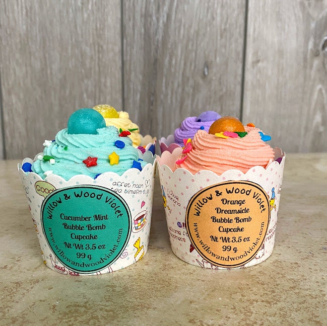 Amazing Bubble Bath Bomb Cupcakes sulfate free plastic free Etsy