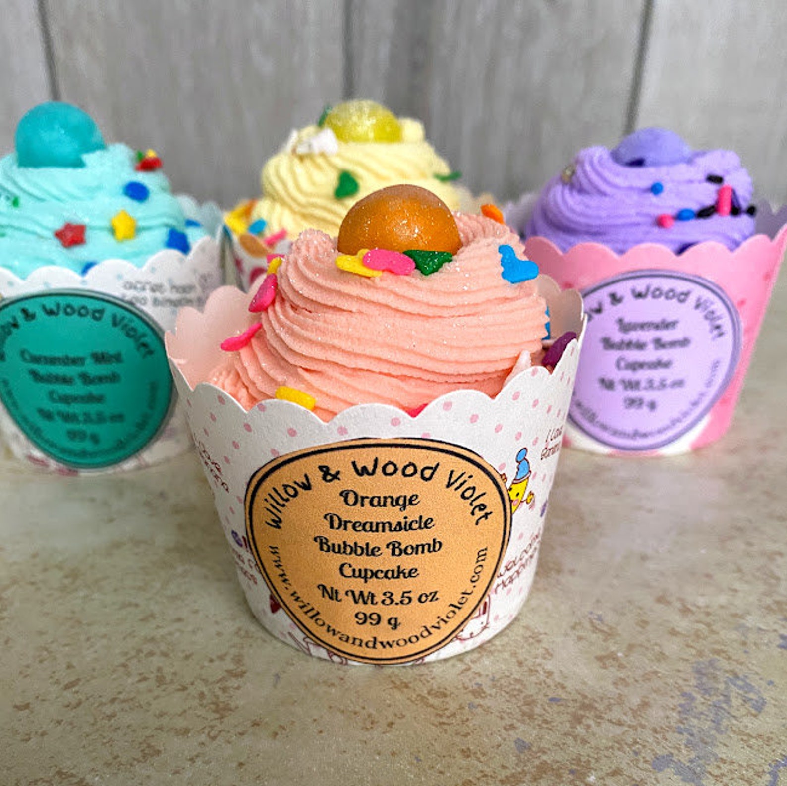 Amazing Bubble Bath Bomb Cupcakes sulfate free plastic free Etsy