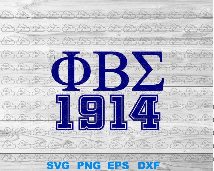 Phi Beta Sigma svg Phi Beta Sigma 1914 sign Greek letters | Etsy