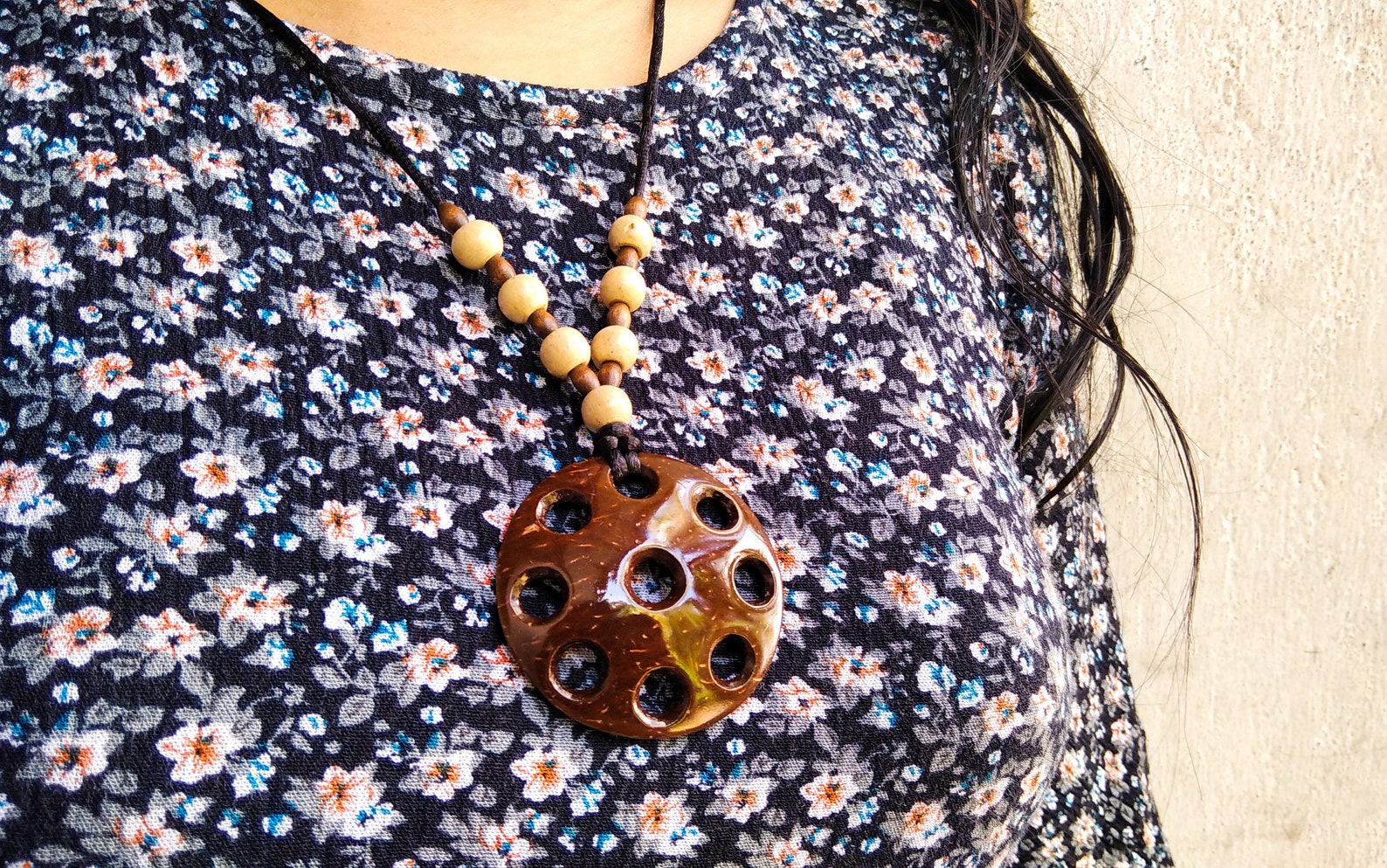 Coconut Shell Pendent Handmade Pendant Lightweight Pendant Etsy UK