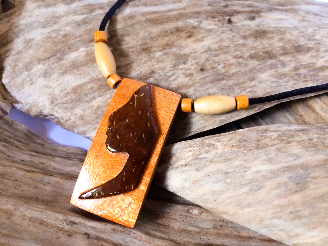 Handmade Coconut Shell PendentHandcrafted Necklace Etsy