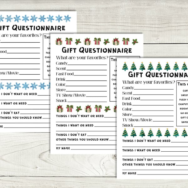 secret-snowflake-questionnaire-etsy