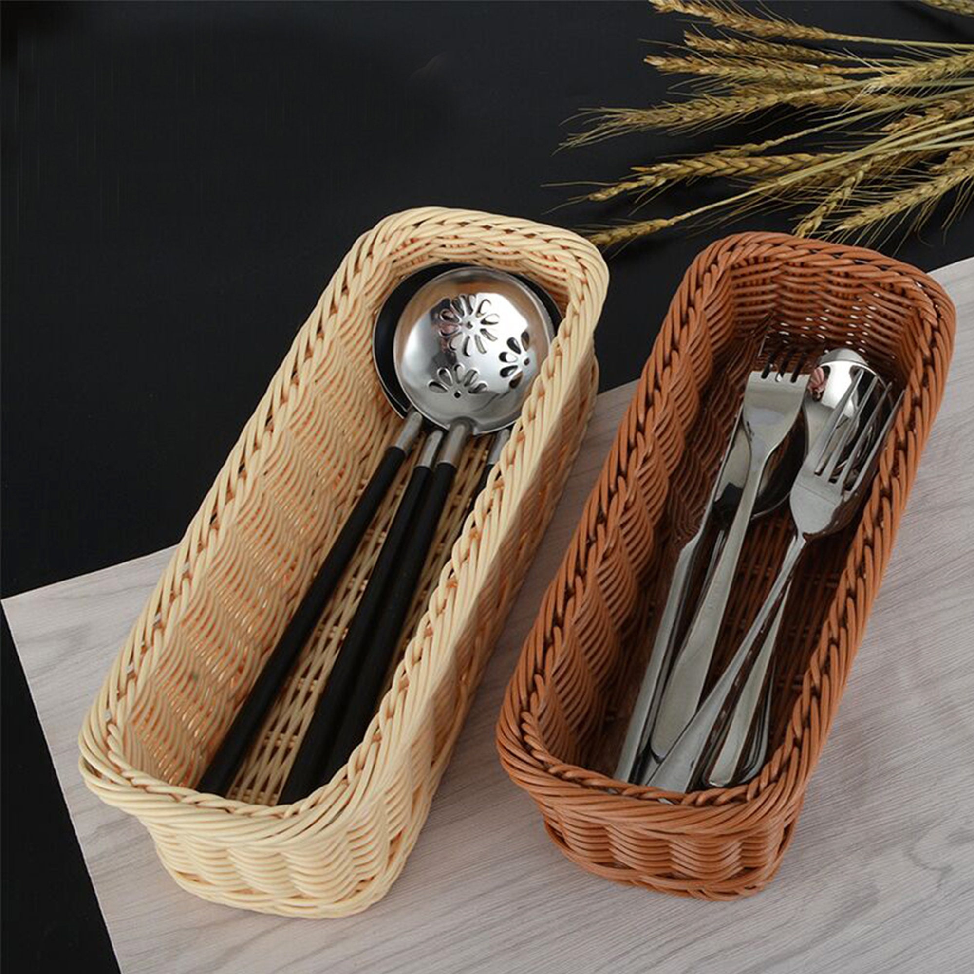 Basket Fruit Food Fork Spoon Knife Storage Basket Holder for Etsy
