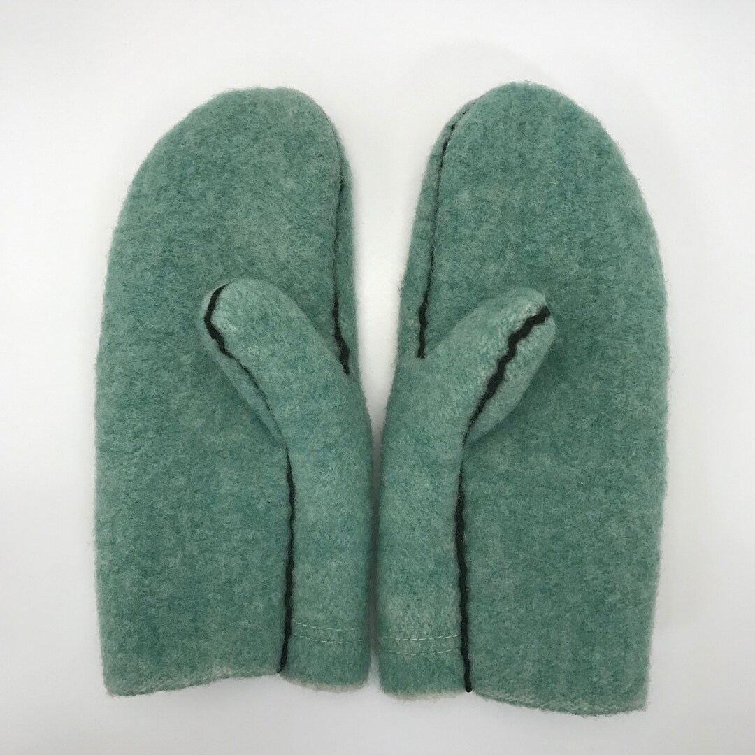 Below Zero Green Wool Mitten 2.0 Etsy