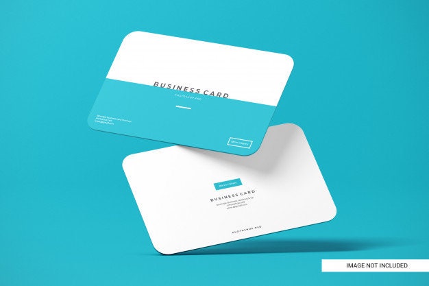 Download Rounded Business Card Mockup Etsy