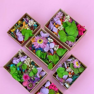 Dried tiny flowers for resin, tiny flowers for resin jewelry, Resin supply Mini garden, Mini flower mix for resin, Gypsophila Hydrangea