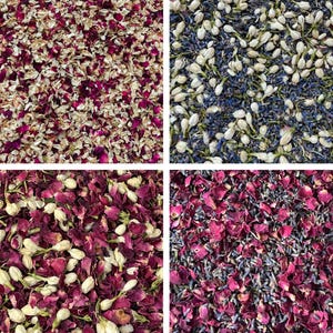 Natural dried flower wedding confetti 1 liter | 100% Biodegradable petal confetti | Flower toss petals