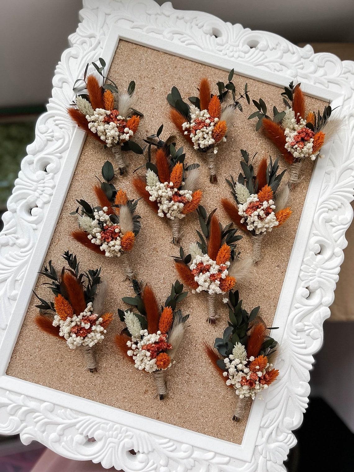 Greenery Eucalyptus Terracotta Wedding Boutonniere Groomsmen image 3