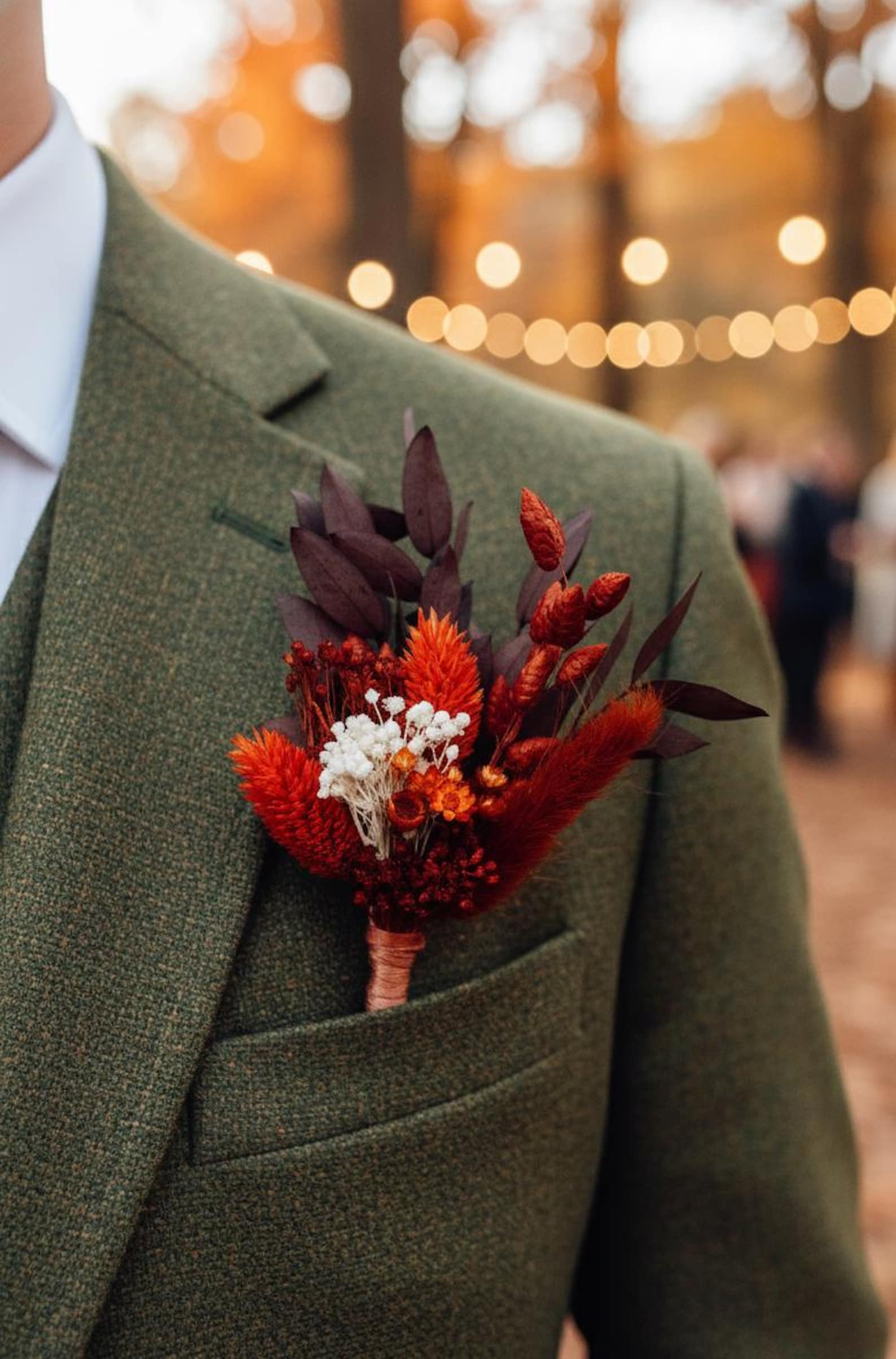 Rustic Terracotta Wedding Dried Flower Boutonniere, Burnt Orange Grooms Rustic Terracotta Wedding Dried Flower Boutonniere, Burnt Orange Grooms