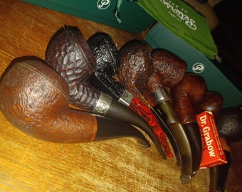 Estate Pipe collection- Briarworks, 2 Peterson, 2 Savanelli, GBD, Manelli, Dr Graybow