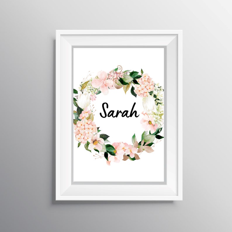 Custom Name Wall Art Personalized Printable Digital Name Etsy