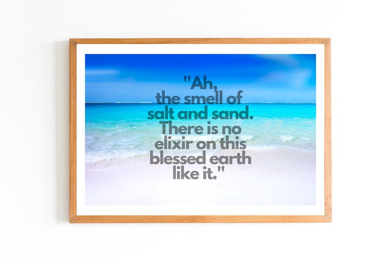Beach Quote Beach House Wall Decor Beach Sun Ocean Gift Etsy