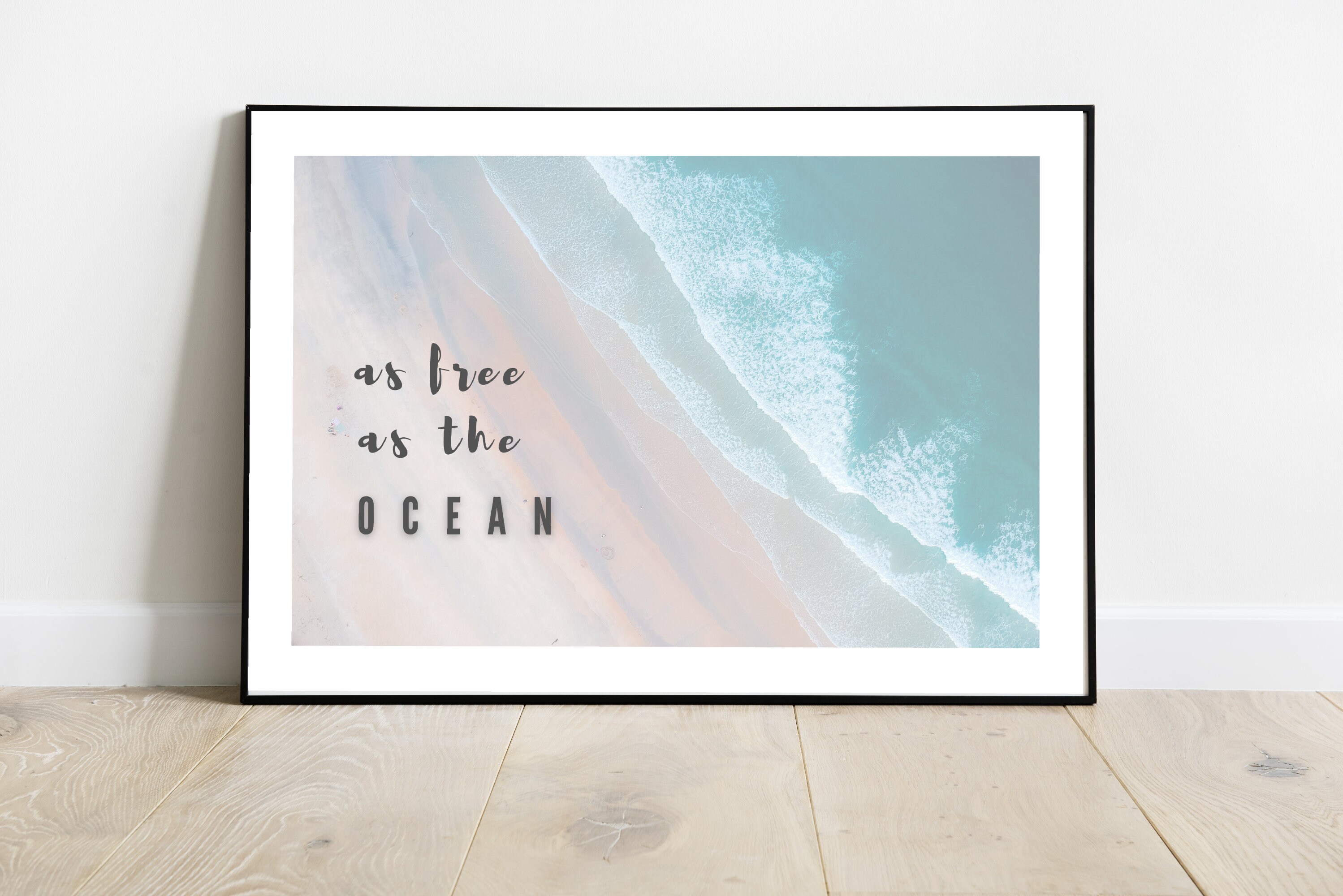So frei wie der OZEAN druckbar Ozean Spruch Sommer Etsy