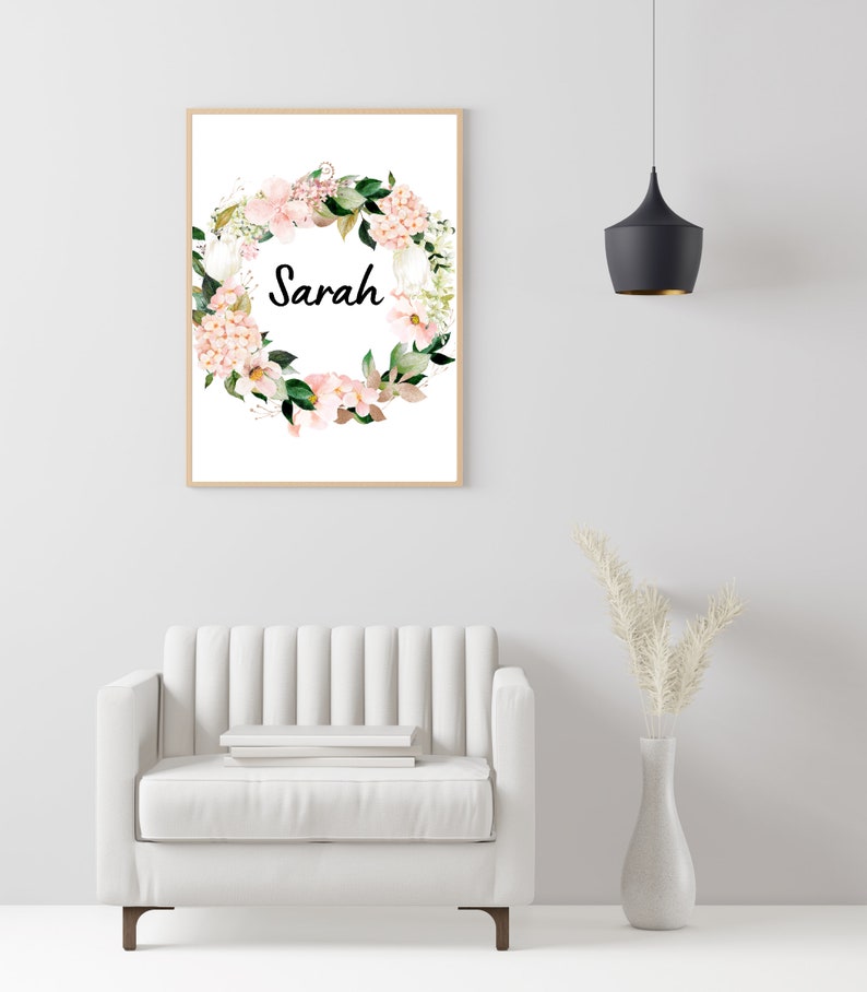 Custom Name Wall Art Personalized Printable Digital Name Etsy