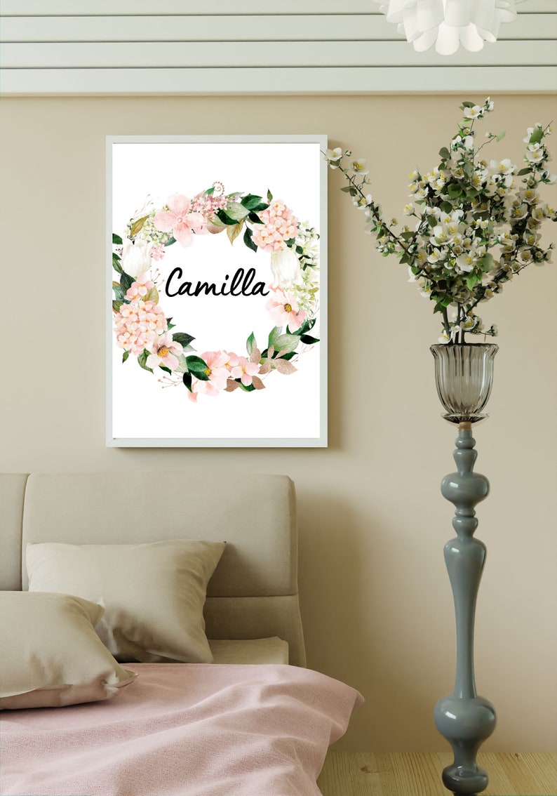 Custom Name Wall Art Personalized Printable Digital Name Etsy
