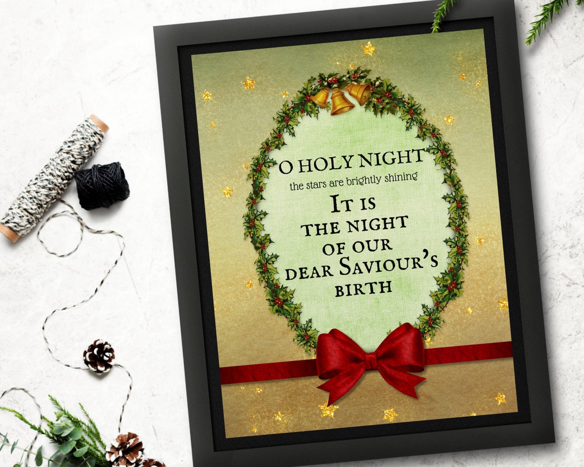 Christmas Printables O Holy Night Free