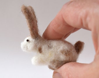 Miniature Brown and White Rabbit