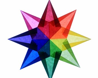 Window Star AND Kit - ray design - waldorf star