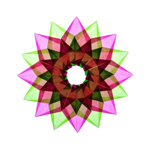 Window Star AND Kit  - SPRING design - waldorf star