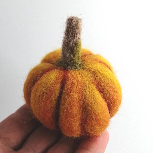 Needle Felt Pumpkin Etsy