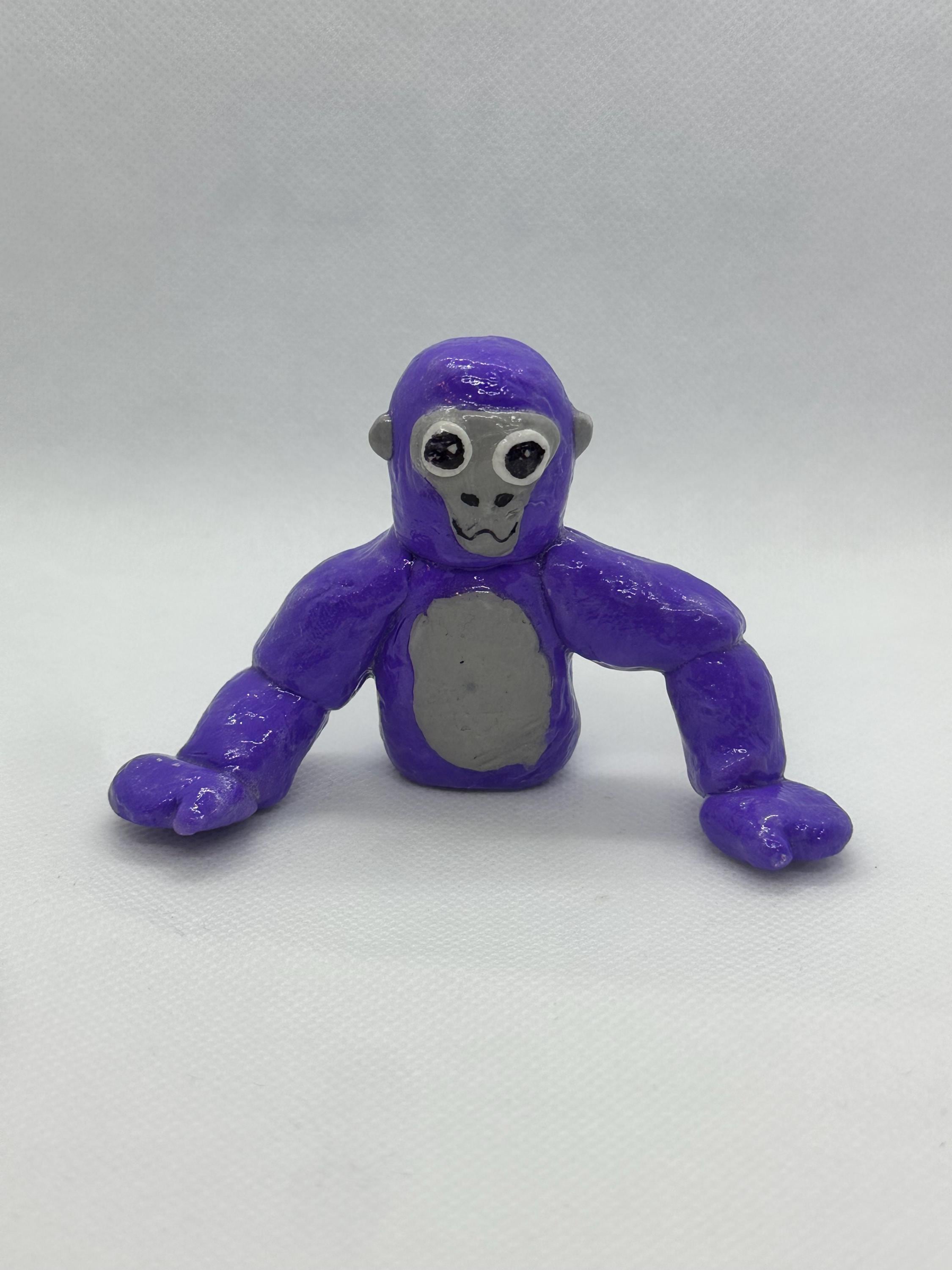 Gorilla Tag Purple Gorilla 2” Polymer Clay Figurine Custom