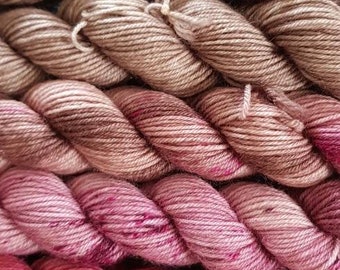 Strawberry Sorbet Sprinkles Micro Skein Fade Set Premium Sock 75/% SuperWash Merino and 25 Nylon 10 x 10g