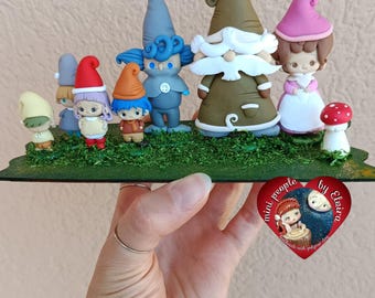 PREORDER Action figure collectible diorama clay fimo memole elfs fileni cartoons 80s anime retro elvira carangi miniature sculpture