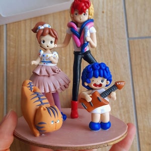 figure kiss me Licia Aishite Naito love me knight cartoni anime anni 80 polymer clay