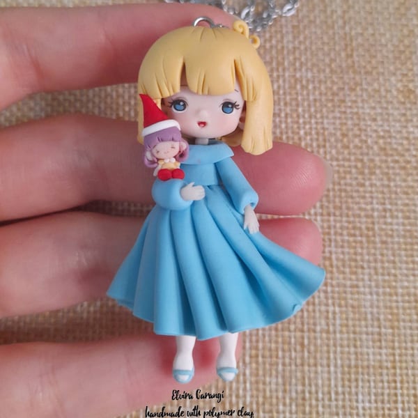 PREORDER PREVENDITA collana necklace ميمي الصغيرة handmade dolls fimo gift handmade cartoons anime comics mariel