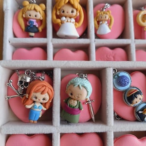necklace necklace PAFFUTELLI fimo polymer clay dolls miniature kawaii sailor moon one piece