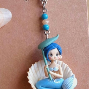 necklace necklace doll fimo polymer clay dolls miniatures mermaids mermaids dollies little dolls