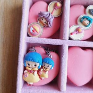 necklace necklace PAFFUTELLI fimo polymer clay dolls miniature kawaii handmade creamy yu memole minù