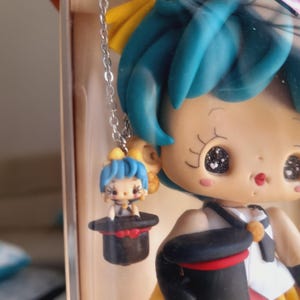 figure in box PAFFUTELLI statuina action figure magica emi cartoni anni 80 kawaii polymer clay