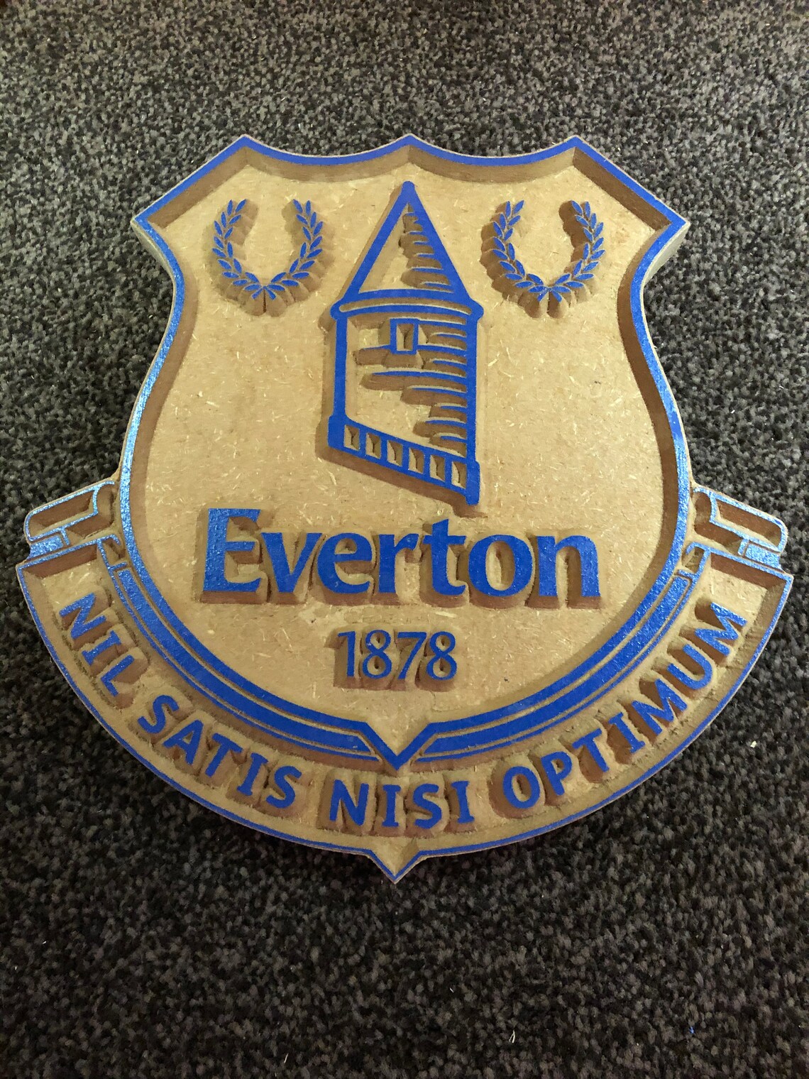 EVERTON Wappen Schnitzerei Fußball-Wand-Behang-Logo | Etsy