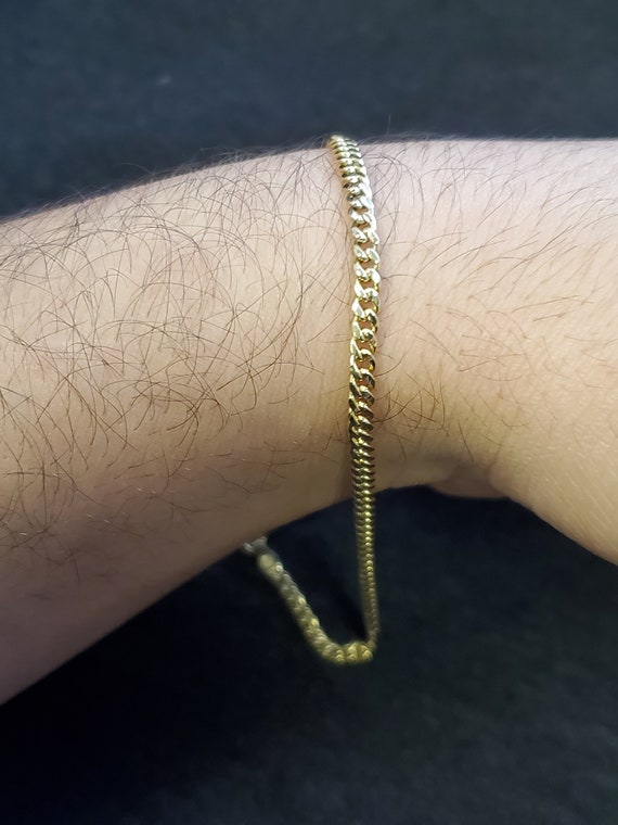 Gold Curb Link Bracelets 10kt / 5.5mm / 7.5 (Small)