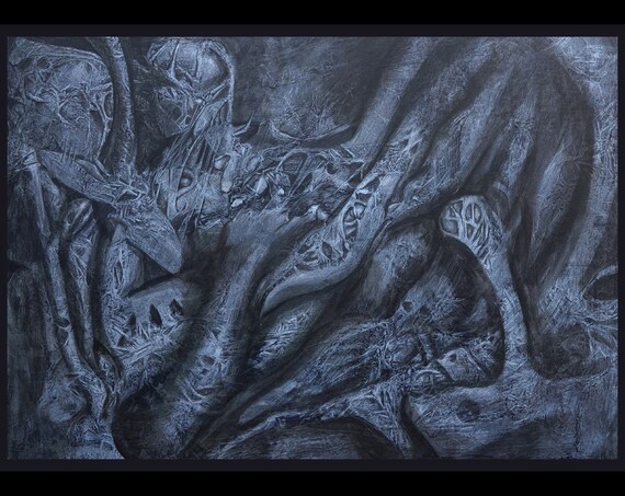 Lead -  Druck  (auf DIN A4 Papier matt 400g)  Dark art, surrealistic landscape, surreale Landschaft
