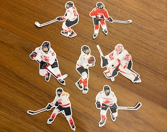 Hockey Canada nationale team dameshockey speelster stickers PWHL