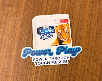 PWHL Royale Tiger Towel Power Play-stickers