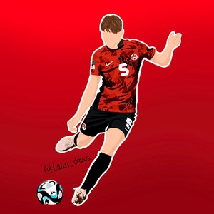 Quinn Print - Canada soccer Canwnt Canxnt OL Reign NWSL woso