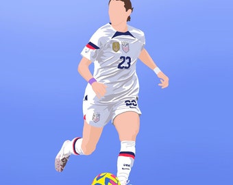 Emily Fox Print - USWNT North Carolina Moed woso nwsl voetbal