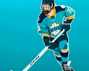 Sarah Fillier-print - PWHL New York Sirens hockey Canada