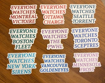 PWHL-stickers Iedereen kijkt