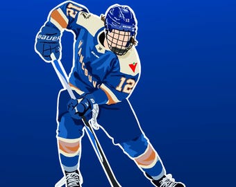 Jenn Gardiner-print - PWHL Vancouver Goldeneyes hockey Canada