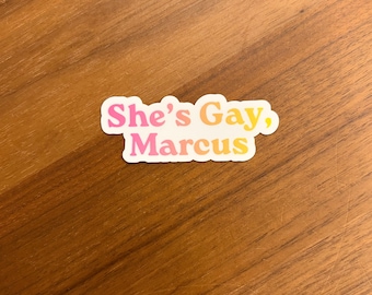 PWHL She's Gay Marcus-sticker Montreal Victoire