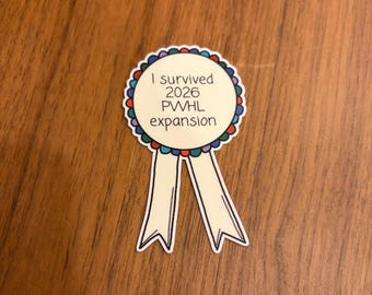 PWHL Ik heb de uitbreidingssticker van 2026 overleefd