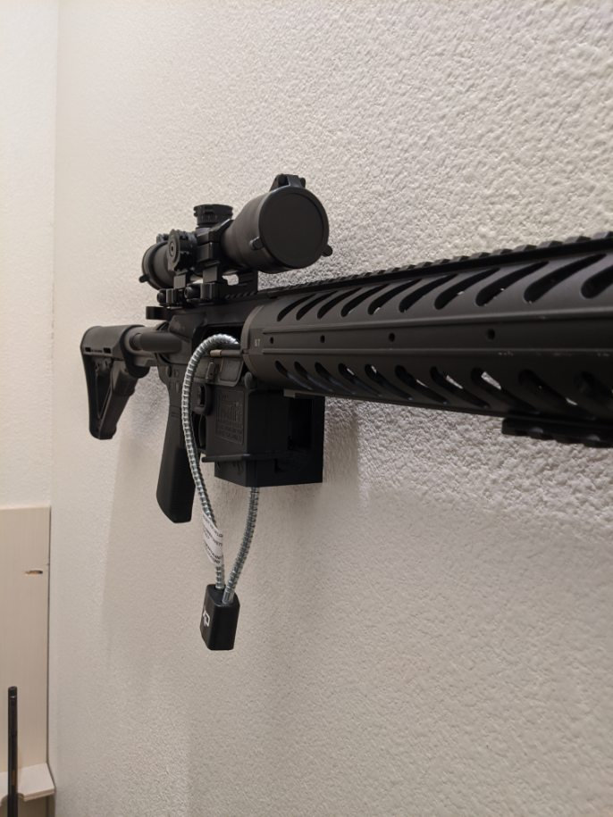 StealthMount AR10 DPMS rifle wall mount / gun display Etsy