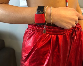 Pulsera de cuero para llavero, llavero con cordón para apartamento, pulsera para llavero, pulsera para llavero, llavero para puerta cerrada