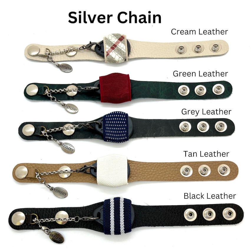 Various Color Leather Fob Braceletshold My Fob or Key Etsy