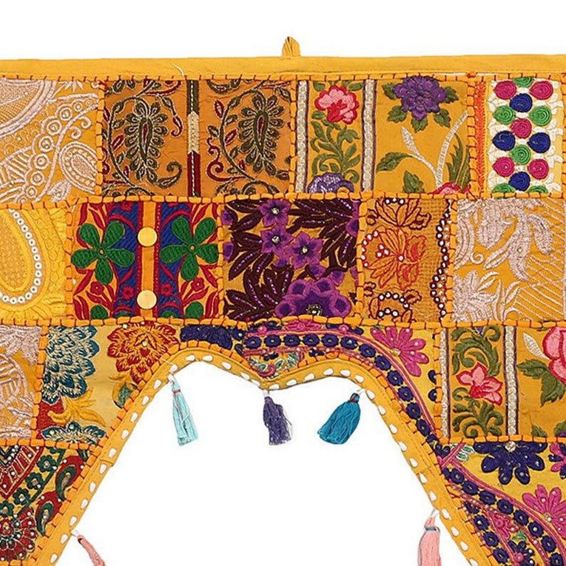 Aazon.co: ICC Valances For Windows Toran Cotton Vintage Patchwork